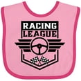 thumbnail image 3 of Inktastic Racing League with Race Car Wheel and Wings Boys or Girls Baby Bib, 3 of 4