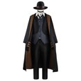 thumbnail image 2 of Disfraz de Cosplay de Anime Nakahara Chuuya, peluca, sombrero, guantes, chaqueta, pantalones, traje de Cosplay de Dazai para mujer, uniforme para hombre y mujer, traje de fiesta, 2 of 5