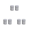 thumbnail image 4 of Advancent 2 botellas plateadas para condimentos con cubierta de malla fina de acero inoxidable: almacene y dispense sus especias con una lata de Type1 NO1, 4 of 6