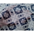 thumbnail image 4 of oneOone Silk Tabby Navy Blue Fabric Diamond & Triangle Geometric Sewing Craft Projects Fabric Prints By Yard 42 Inch Wide, 4 of 4