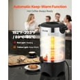 thumbnail image 4 of VEVOR Commercial Coffee Urn, 40 Cup 6 L Hot Beverage Dispenser with Dripless Faucet, Quick-Brewing Commercial Coffee Maker, with Stainless Steel Liner, for Catering, Business, 4 of 9
