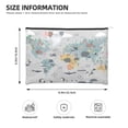 thumbnail image 4 of Haiem The World Map with Cartoon Animals Music Lover Merch Makeup Bag, Cosmetic Bag,Singer Fans Cosmetic Bag, Portable Stationary Storage Organizer, Travel Makeup Bag, 4 of 8