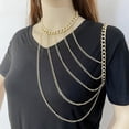 thumbnail image 4 of Bangcool Shoulder Necklace Chain Multilayer: Tassel Body Chain Bikini Beach Accessory, 4 of 6