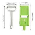 thumbnail image 4 of Snmubt Multi Potato Peeler Multi Double Knife Peeler Vegetable Cutter Slicers For Carrot Potato Melon Gadget Vegetable Fruit (Green), 4 of 9