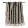 thumbnail image 4 of Contemporary Home Living 4' x 5' Gray and Beige Rectangular Home Essentials Woven Throw, 4 of 7