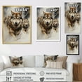 thumbnail image 4 of Designart "Arctic Adventure Alaska " Animals Floater Framed Wall Decor, 4 of 7