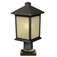 thumbnail image 1 of Z-Lite Holbrook 1 Light Outdoor Post Mount Light in Oil Rubbed Bronze, 1 of 1
