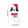 thumbnail image 3 of 2026 Christmas Home Party Decoration Christmas Stockings Cute Puppy Xmas Stocking With Santa Hat For Fireplace Tree Hanging Christmas Decorations Gifts Christmas Celebration Party Supplies, 3 of 7