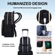 thumbnail image 4 of Mochila para portátil VANKEAN 15.6 pulgadas impermeable con puerto USB negra dorada, 4 of 5
