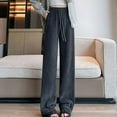thumbnail image 6 of LYXSSBYX Wide Leg Sweatpants Women Plush and Thickened Women's Solid Color Wide Leg Pants Loose Casual Sanitary Pants Straight Tube Large Size Long Pants, 6 of 6