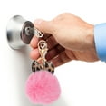 thumbnail image 6 of STRANDCHIC Keychain Pink Leopard Print Keyring Bag Pendant 3Pack 3.1x2.8in, 6 of 8