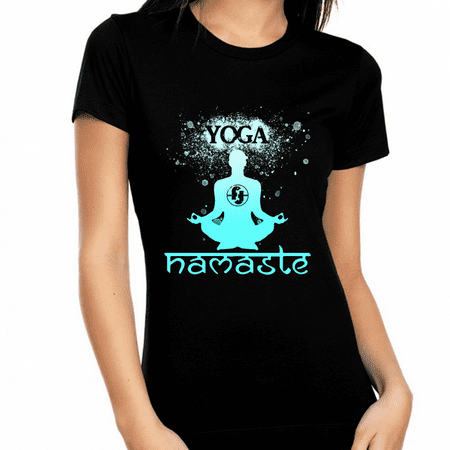 Yoga Tops for Women Premium Yoga Shirts for Women Vintage Namaste Yoga Shirt Mantra Hot Yoga Shirt Walmart