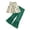 0-Green&82, variant on Tiijoy Toddler Girls 2-Piece Outfits Floral Sleeveless Shirt Flare Pants Set, Sizes 2-3