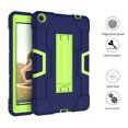 thumbnail image 3 of FIEWESEY for Walmart Onn 8 Pro 8 inch Tablet Case,Heavy-Duty Drop-Proof Shock-Resistant Hybrid Built-in Stand Case for Walmart Onn 8 Pro (Model:100003561)+Screen Protector(Navy/Green, 2 Pcs), 3 of 6