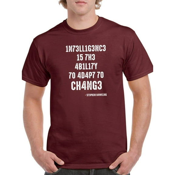 Adapt To Change Men T-Shirt, Male Large