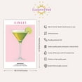 thumbnail image 3 of Eastern Print Gimlet Cocktail Poster Art, Bar Cart Liquor Poster, Bar Art, Drinks Art Home Decor For Bar, Pub, Kitchen, Club, Cocktail Prints, Bar Posters (UNFRAMED) 8x12, 16x24, 3 of 4