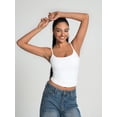 thumbnail image 5 of Camisoles pour Femmes Bretelles Spaghetti Réglables Débardeur Doublé Ajusté pour Sortir y2k Tops, 5 of 5