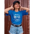 thumbnail image 2 of Rescue Dogs Rock Lightning Women T-Shirt, Female Large, 2 of 4