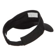Thin Blue Line USA Flag Embroidered Washed Visor - Black OSFM
