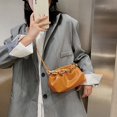 thumbnail image 2 of EIMELI Women Pleated Handbag Stone Pattern PU Chain Shoulder Crossbody Bag (Red), 2 of 6