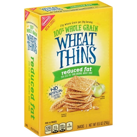 Nabisco Wheat Thins Reduced Fat Snacks 8.5 oz. Box
