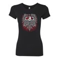 thumbnail image 2 of Wild Bobby, Live To Ride Motto Motorcylce Club Cars and Trucks Womens Slim Fit Junior Tee, Black, Small, 2 of 3