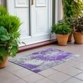 thumbnail image 6 of Addison Rugs Chantille Indoor/Outdoor Transitional Abstract Purple Washable Rectangle Rug, 1'8" x 2'6", 6 of 6