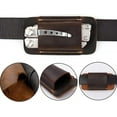 thumbnail image 5 of Retro Belt Carrying Leather Knife Scabbard Horizontally, Handmade Leather Knife Holster, Pocket Folding Knives Holder for Belt, Horizontal Carry Leathers Sheath for Belts, 5 of 7