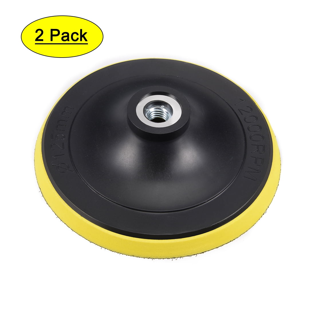 5 Inch Hook and Loop Backing Backer Pads with M10 Female Thread 2 Pcs