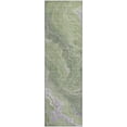 thumbnail image 2 of Addison Rugs Mayfield Premium Machine Washable Transitional Abstract Aloe Runner Rug, 2'3" X 7'6" Machine Washable Transitional Abstract Aloe Oversized Sherpa Throw Blanket, 2 of 6