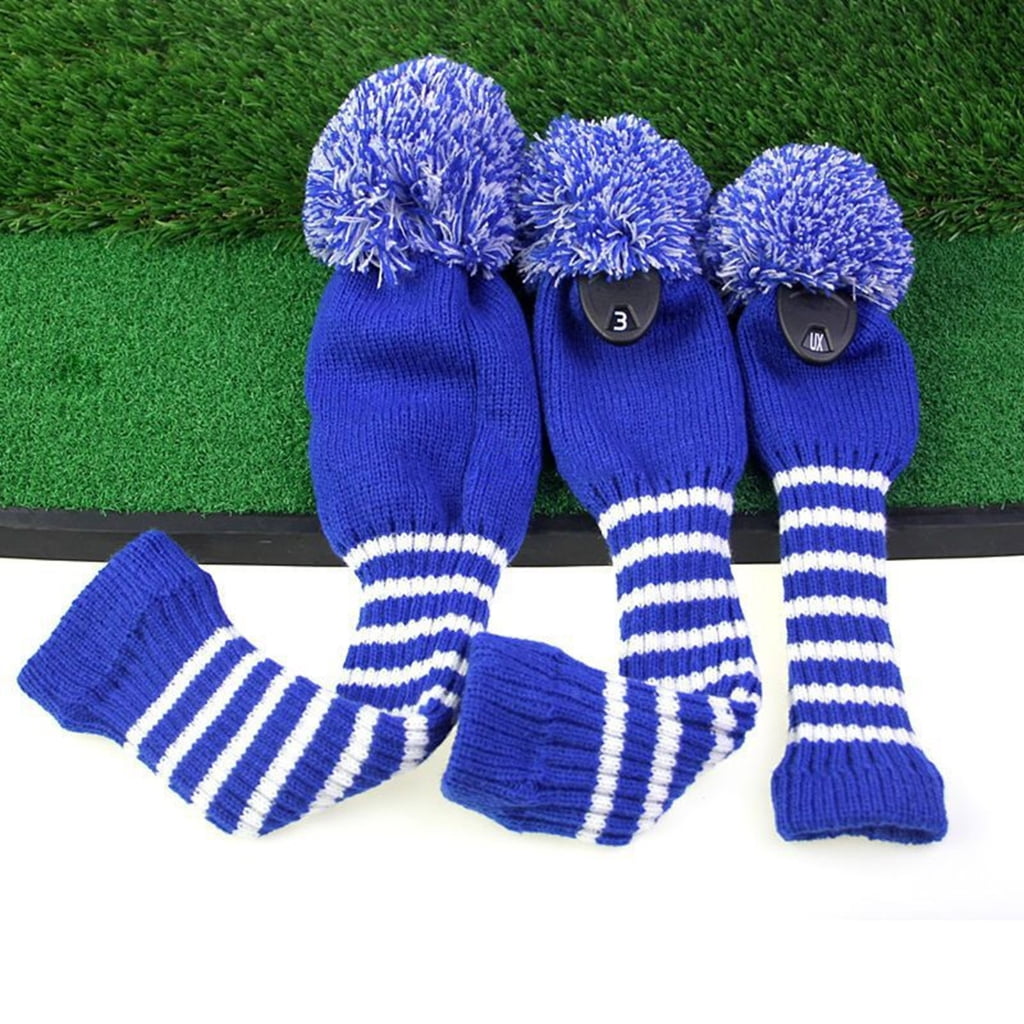 3lots Durability Golfs Headcover Scratch Resistant Golfs Headcover Driver Covers for Driver Fairways Hybrids