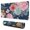 Pioneer Flower Floral-3, variant on Long Mouse Pads for Desk,Pioneer Flower Floral Print Pattern Desk Mats on Top Of Desks, Desk Mouse Pad Extra Large with 3mm Non-Slip Base and Stitched Edge for Gaming,Office,Work,Home 31.5"x11.8"
