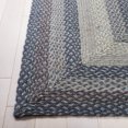 thumbnail image 4 of SAFAVIEH Braided Dorinda Bordered Reversible Area Rug, Gray/Blue, 2' x 3', 4 of 12