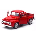 thumbnail image 3 of Decoración vintage de camioneta roja de metal rojo a escala 1:32, modelo de camioneta, decoración navideña para escritorio y estantería., 3 of 8