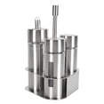 thumbnail image 1 of Stainless Steel Spice Shaker, Transparent Window Spice Jars, Multifunctional for Pepper Salt Seasonings, Wide Use in Kitchen Restaurant Camping, 1 of 7