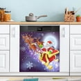 thumbnail image 5 of Coolnut Dishwasher Magnet Cover 23"Wx26"H ,Cute Santa Farmhouse Kitchen Dishwasher Cover Magnetic Appliance Covers Door Stickers for Kitchen Home Cabinet Decals, 5 of 6