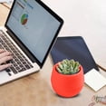 thumbnail image 2 of Noehoiugi Mini Self-Watering Succulent Planter Pot In Rainbow Colors, Pp Resin Plastic Lazy Pot With Built-In Absorbent Design,2Pcs, 2 of 9