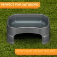 thumbnail image 4 of Tazón Grande para Mascota Neater Pet Brands Gunmetal Grey con Extensiones de Pierna para Perro, 4 of 9