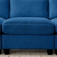 thumbnail image 3 of LOYALICE 115" Cozy Oversized Corduroy Modular Sectional Sofa U Shaped 6 Seat Couch with Movable Ottoman & Chaise for Living Room Bedroom, Navy, 3 of 10