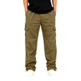 thumbnail image 4 of Men Fall Summer Cargo Pants Multi Pockets Straight Fit Fashion Casual Long Pants Running Hiking, 4 of 6