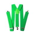 thumbnail image 1 of Mens / Womens One Size Suspenders Adjustable, Neon Green, 1 of 1