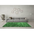 thumbnail image 3 of Ahgly Company Indoor Square Abstract Emerald Green Contemporary Area Rugs, 7' Square, 3 of 4