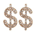 thumbnail image 2 of Pendientes XWSHYW con Signo de Dinero Temperamento Nuevo Diseño de Tendencia Llenos de Diamantes, 2 of 6