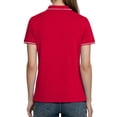 thumbnail image 5 of UVEASISHA Women's Striped Polos Shirts Quick-Dry Moisture-Wicking Business Casual Tees Breathable Lightweight Office Workout Tennis Polos Red XXL, 5 of 7
