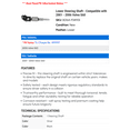 thumbnail image 2 of Lower Steering Shaft - Compatible with 2001 - 2006 Volvo S60 2002 2003 2004 2005, 2 of 2