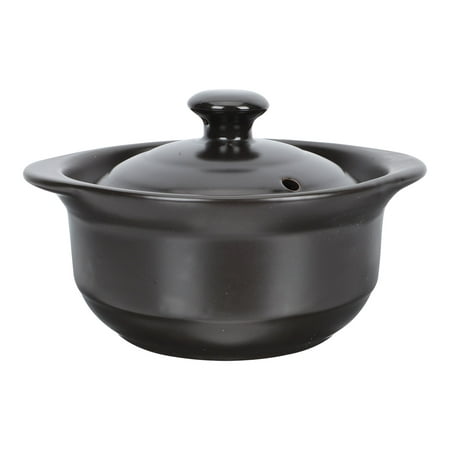 

NUOLUX 1Pc Heat-resistant Casserole Multi-function Soup Pot Household Ceramic Stew Pot