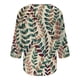 thumbnail image 4 of ICHUANYI Clearance Women's Fashion Three Quarter Sleeve Retro Round Neck Easter Printed Loose Tops Blouse(Khaki, L) ICHUANYI WER2023080806376, 4 of 5