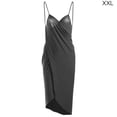 thumbnail image 1 of Qarigey Vestido de mujer Playa Cubrir Traje Color sólido Maxi Vestido largo Vestidos Gris XXL Qarigey AP003187-13, 1 of 4
