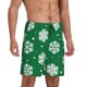 thumbnail image 2 of Balery Snowflake Pantalones cortos de pijama de punto de algodón para hombre con cinturilla y bolsillos-Medium, 2 of 6