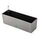 thumbnail image 2 of Macetero rectangular con sistema de autorriego para ventana, jardinera moderna con sistema de autorriego para flores. Gris, 2 of 8